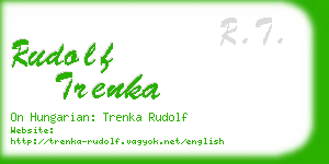 rudolf trenka business card